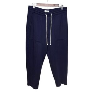 Free Assembly Sweatpants Drawstring Pockets Cotton Blend Casual Mens Blue L